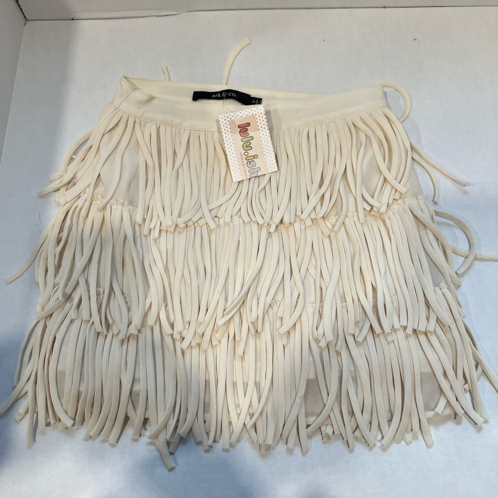 Vintage Arc & Co Spaghetti Fringe Skirt Size S.